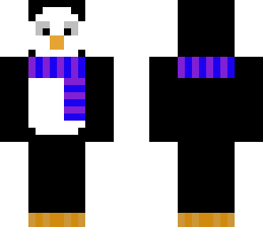 penguin with scarf