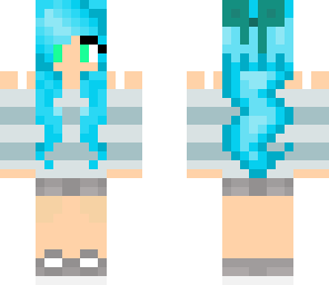 blue anime girl