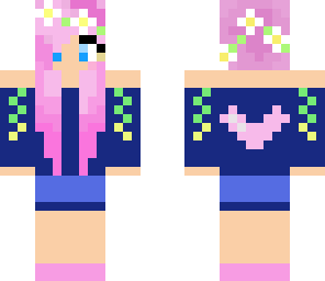pink flower girl