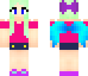 normal girl with wings