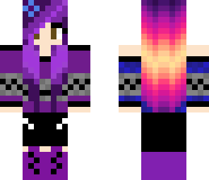 purple minecraft girl 2