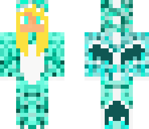 edited aqua dragon girl
