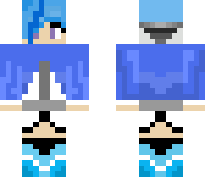blue girl