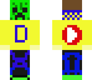 devan in a creeper mask