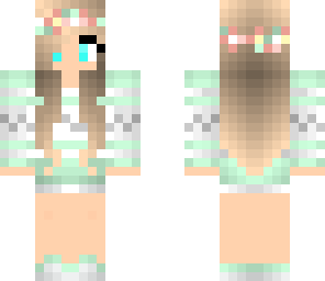mint flower girl
