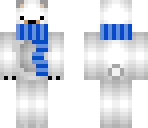 polar bear with scarf