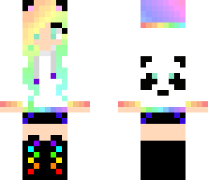 rainbow panda girl