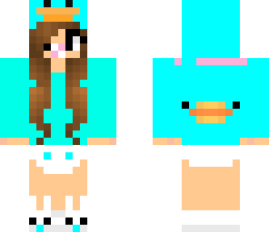blue baby duck girl