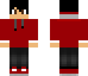 red hoodie