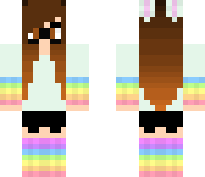 nerdy rainbow bunny