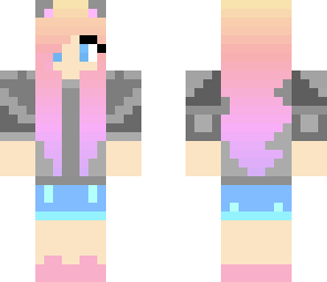 girl with pastel hair