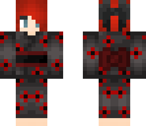 red and black yukata