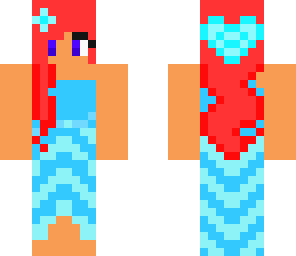 girl with light blue and dark blue heart bow