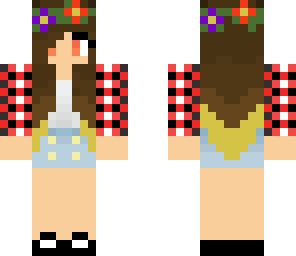 my skin- cute dip-died hair girl