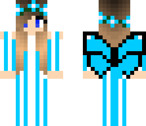 blue and white butterfly