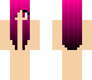 pink to black hair