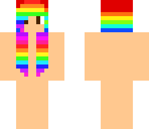 rainbow hair template