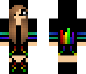 rainbow music girl