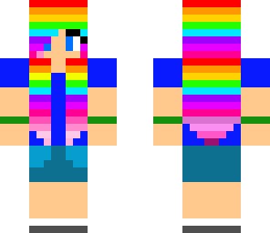 rainbow hair