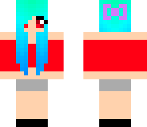 red and blue girl