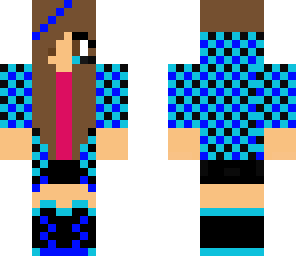 blue checkered 