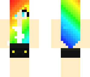 cute rainbow girl