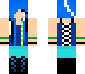 blue cyber goth