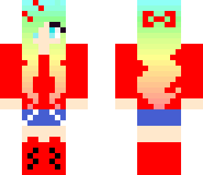 rainbow hair girl