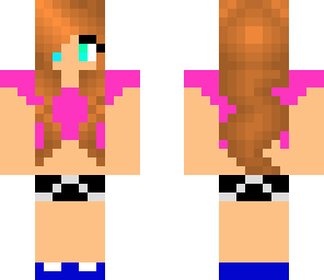 ginger girl with pink shirt