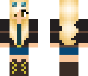the diamond minecart girl blonde hair