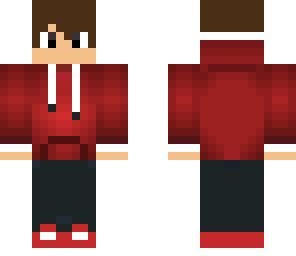 basic red hoodie