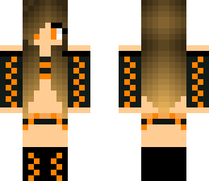 black and orange