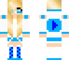 blue gamer girl
