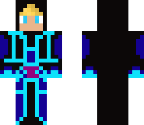 noah in blue black and purple mage robes