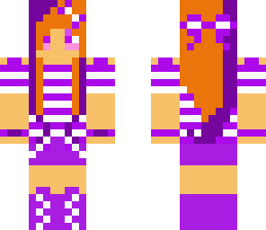 purple girl with highlights