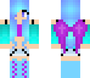 blue hair girl