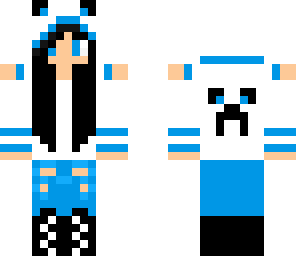 blue crepper girl