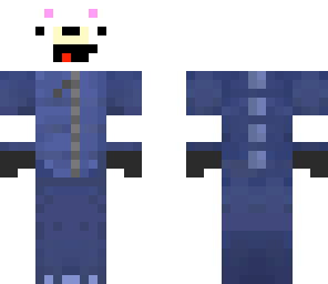 derpy polar bear in a dino pvp suit