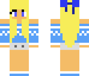cute blue blond girl