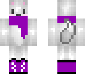 cute girl arcticfox in purple scarf and snowboots