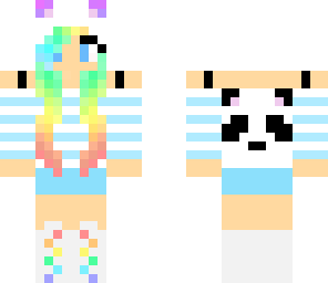 rainbow panda girl