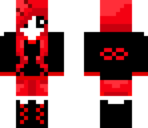 red infinity girl no hood