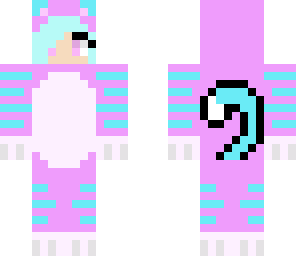 cotton candy kitty girl