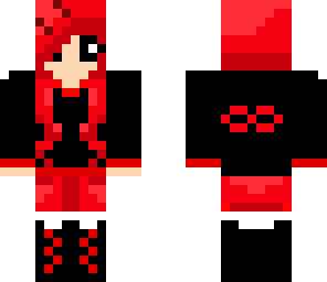 red infinity girl no hood