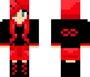 red infinity girl no hood