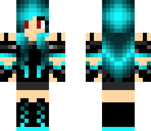 red eyes tech girl