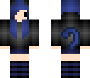 blue cat girl