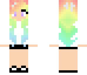 girl with bandana and rainbow hair