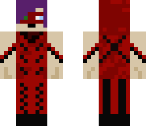 purple hair red arrow