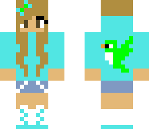 green bird